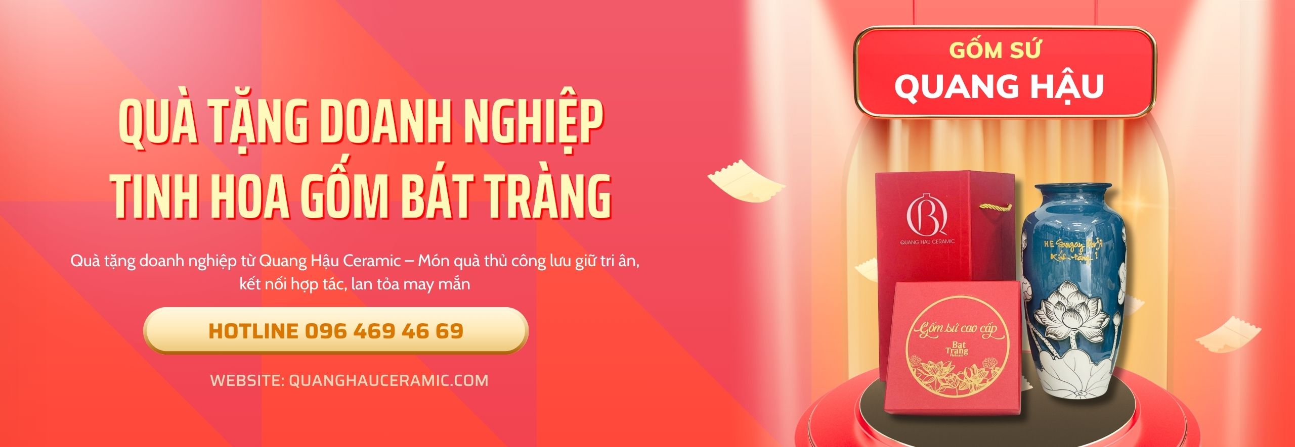 quà tặng doanh nghiệp gốm sứ Bát Tràng cao cấp tinh hoa thủ công